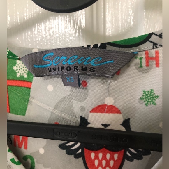 Christmas Scrub Top - Picture 3 of 4